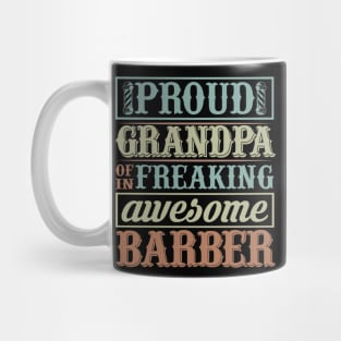 Barber Design Proud Grandpa Of 60 Mug